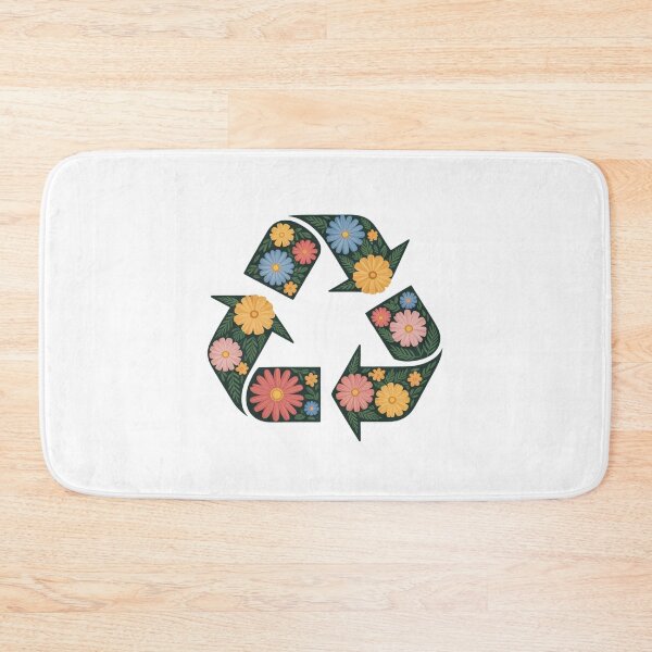 Item preview, Bloom & Recycle — Dark Floral Botanical Recycling Arrow Sustainability Graphic Tee designed and sold by proearth2022.