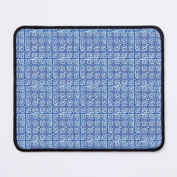 Item preview, Blue and White Meander Pattern designed and sold by Miller Designs Print & Pattern.