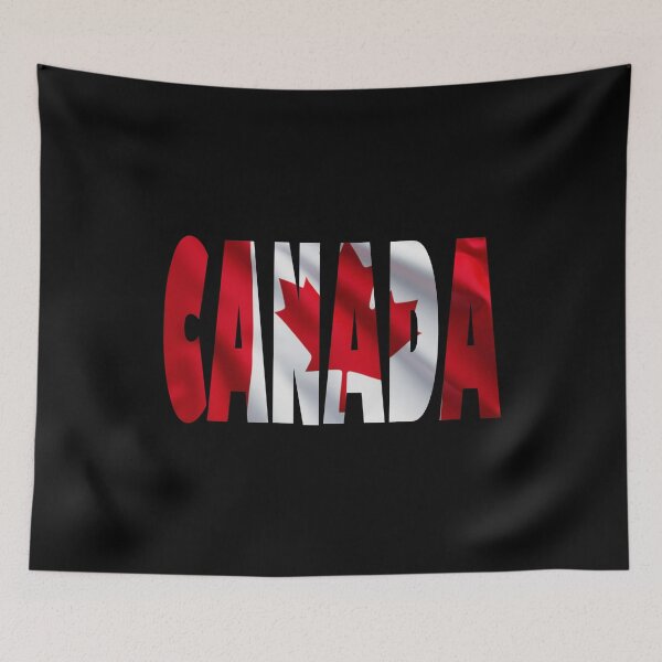 Item preview, Canada Typography with Canadian Flag - Patriotic Canada Design designed and sold by dkza.