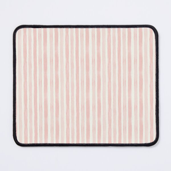 Item preview, Light pink and white watercolor stripes designed and sold by Miller Designs Print & Pattern.