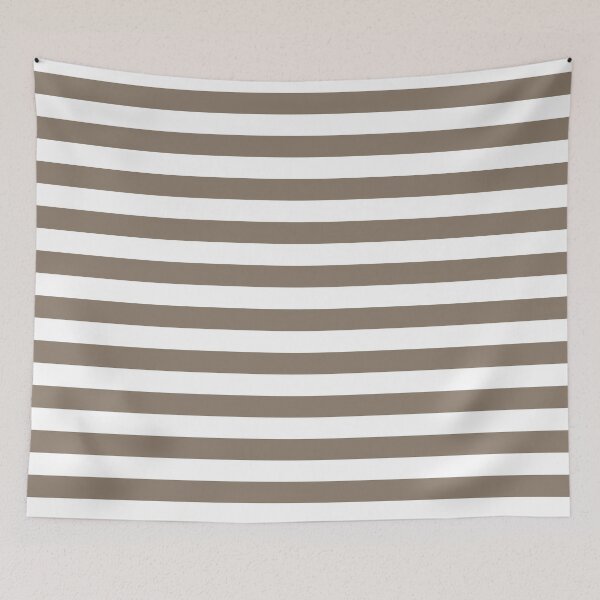 Item preview, Striped White And Taupe Pattern designed and sold by pattern-archive.