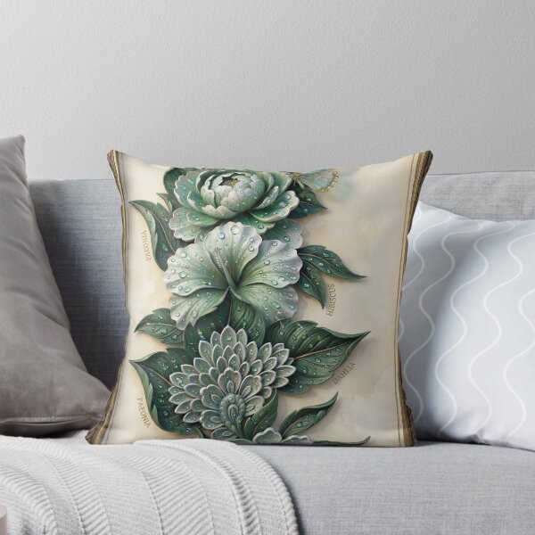 Item preview, Vintage Green Botanical Floral Framed Art designed and sold by Oxygen4Eyes.