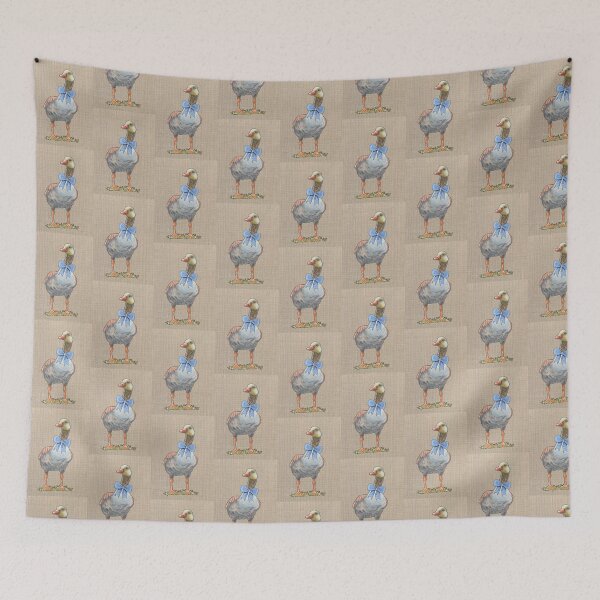 Item preview, Cute Goose Wearing Polka-Dotted Bow, Illustration designed and sold by JoyfulWhimsy.