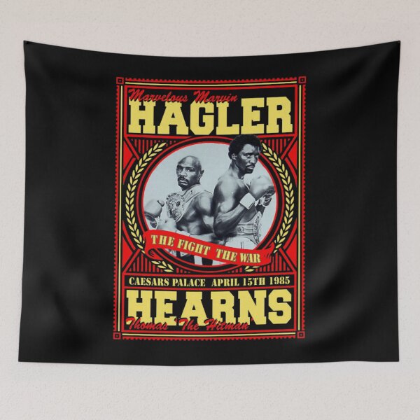 Artikelvorschau, Marvelous Marvin Hagler Hearns The Fight The War Caesars Palace April Hearns Thomas The Hitman entworfen und verkauft von JussevDesign.