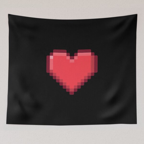 Item preview, Pixel Heart Retro Gaming Life Icon designed and sold by Katzpy.