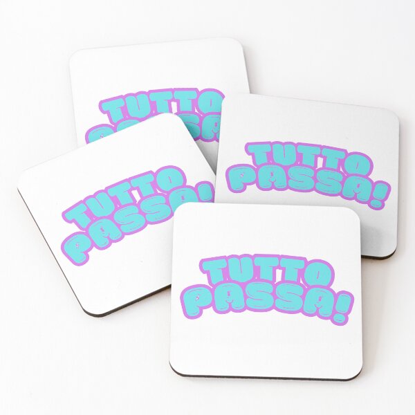 Item preview, Tutto Passa Bubble Letters - Cute Y2K Pastel Quote designed and sold by Siriusvibes.