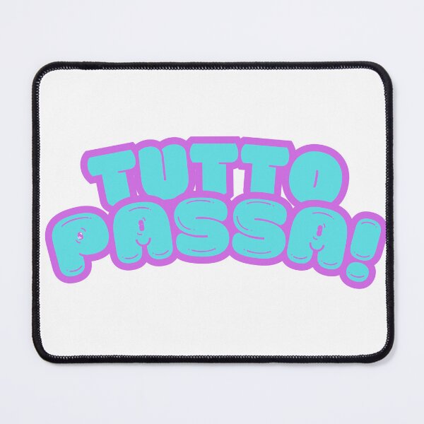Item preview, Tutto Passa Bubble Letters - Cute Y2K Pastel Quote designed and sold by Siriusvibes.
