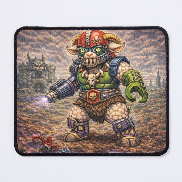 Item preview, Trap-Baa, Metal-Jawed Mercenary of the Badlands | Sheep-Man Sheepism Parody designed and sold by Thpoar.