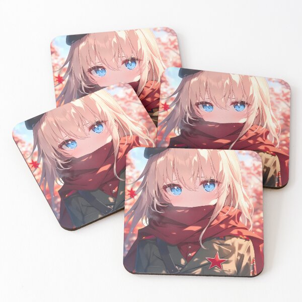 Item preview, Katyusha Girls Und Panzer Beret Red Scarf Autumn Breeze designed and sold by PMartistStudio.
