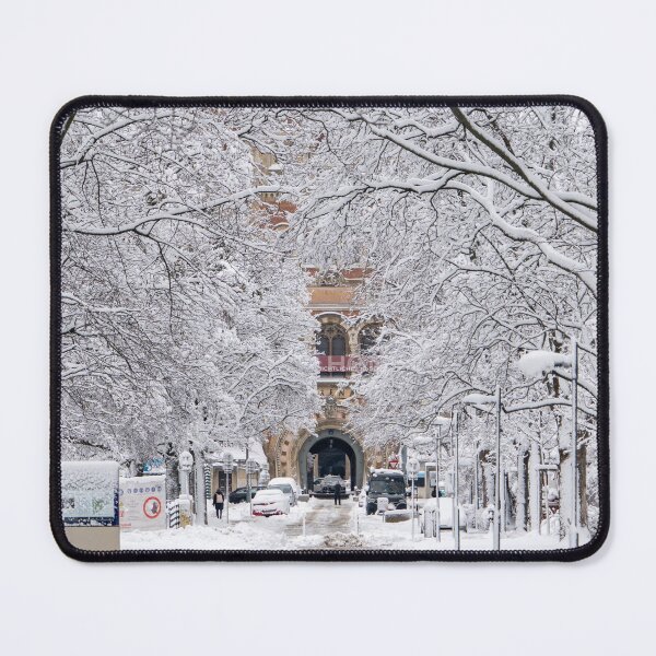Item preview, Winter Wonderland Snow Photo – Swiss Garden Trees Covered in Snow | Snow Landscape Digital Download designed and sold by Martindoran.