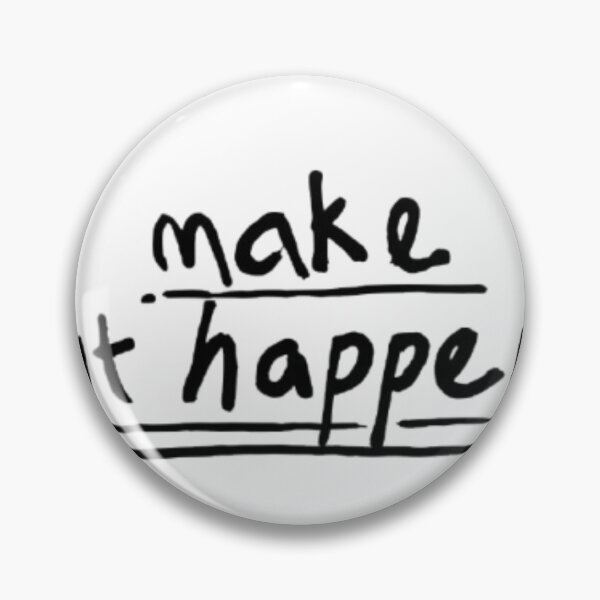 Item preview, Make It Happen Motivational Quote Sticker | Student Motivation | Productivity Quote | Positive Mindset Design designed and sold by SOLIORA  ATELIER.