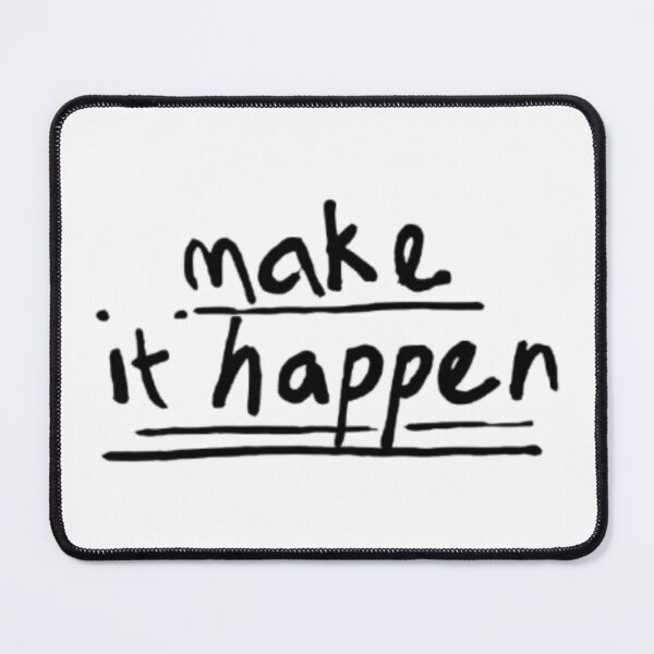 Item preview, Make It Happen Motivational Quote Sticker | Student Motivation | Productivity Quote | Positive Mindset Design designed and sold by SOLIORA  ATELIER.