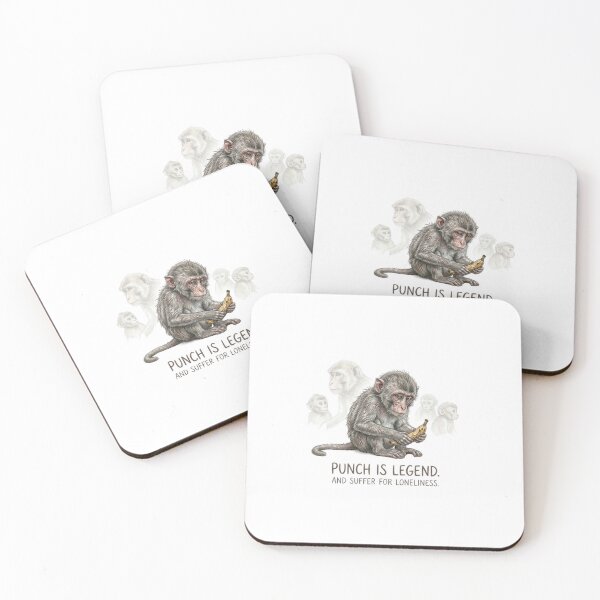 Item preview, Punch the Legend - The Brave Little Macaque designed and sold by Shanker-studio.