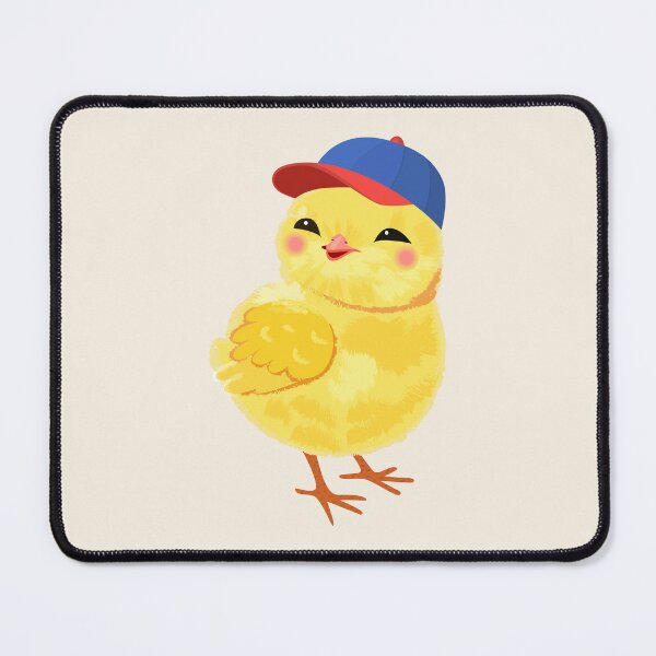 Item preview, Cute сhick in baseball cap, funny kawaii baby chicken illustration designed and sold by OlhaBondarenko.