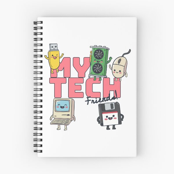 Item preview, My Tech Friends–Cute Retro Technology Characters Funny Geek Design designed and sold by EzekRenne.