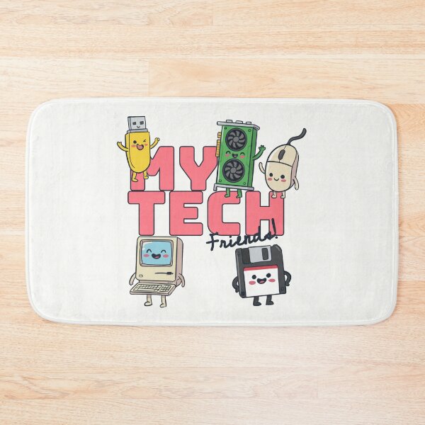 Item preview, My Tech Friends–Cute Retro Technology Characters Funny Geek Design designed and sold by EzekRenne.