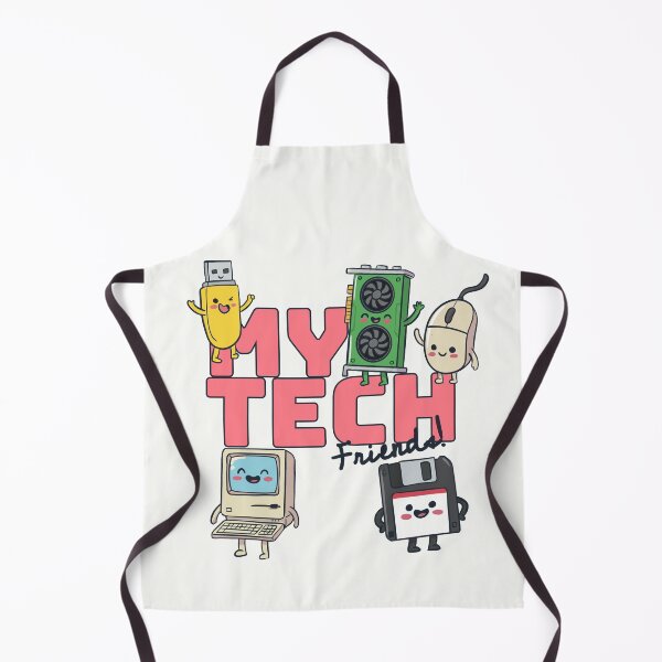 Item preview, My Tech Friends–Cute Retro Technology Characters Funny Geek Design designed and sold by EzekRenne.