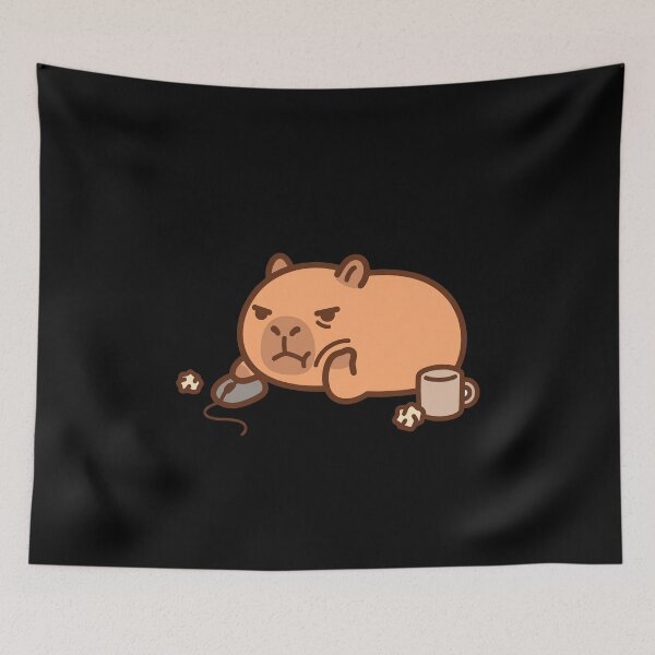 Item preview, Capybara Burnout I designed and sold by DreamBrushy.
