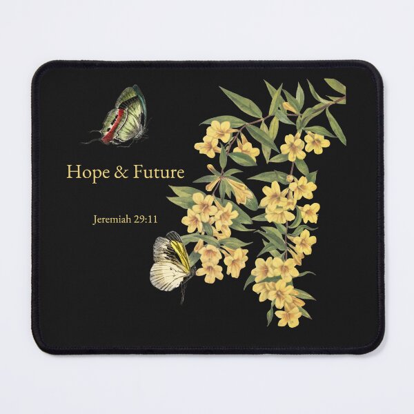 Item preview, Hope & Future Jessamine Scripture Floral designed and sold by KittenAndCo.