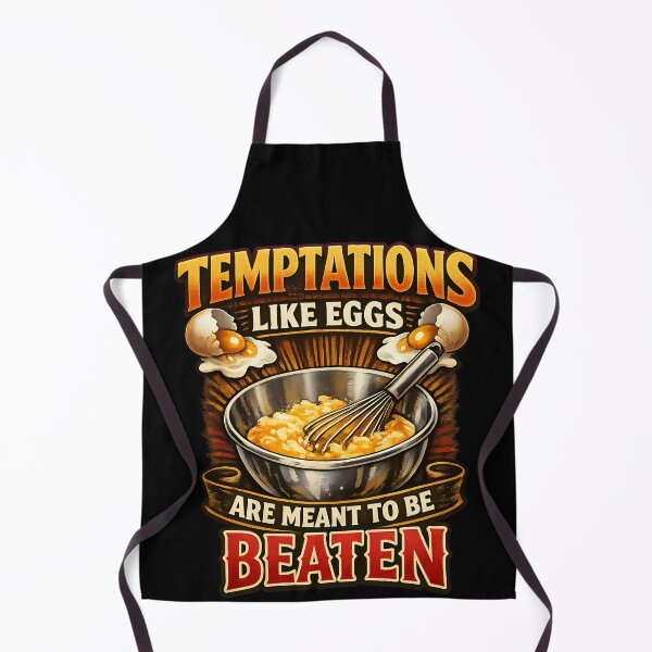 Item preview, Temptations Like Eggs Are Meant To Be Beaten Funny Food Humor Design designed and sold by TeeTimeTreasure.