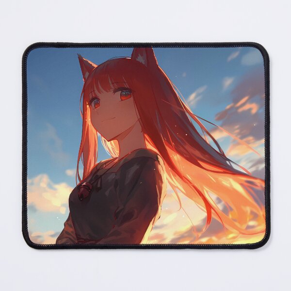 Item preview, Holo Spice And Wolf Sunset Wheat Field Golden Light designed and sold by PMartistStudio.