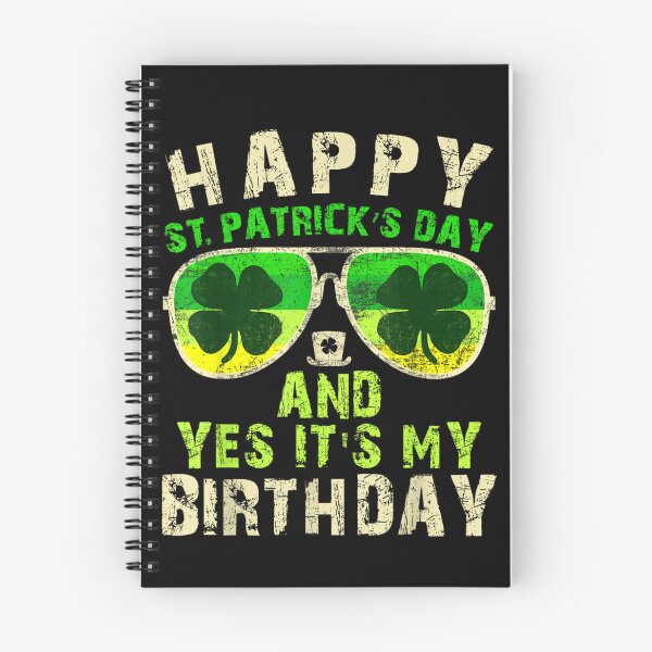 Item preview, Happy St Patricks Day Birthday Shamrock Sunglasses Funny Irish Party Shirt designed and sold by VexlyPlonk.