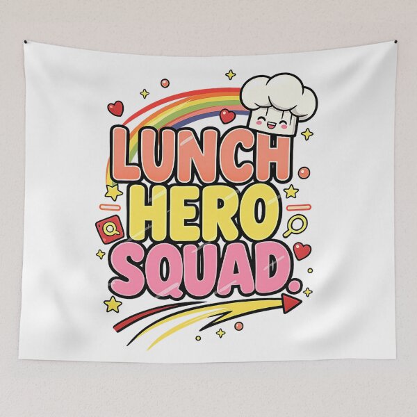 Item preview, school cafeteria crew lunch hero appreciation design designed and sold by ArtDesignTp.