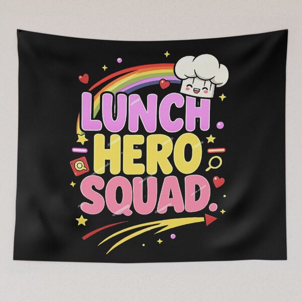 Item preview, proud lunch lady hero squad school cafeteria art designed and sold by ArtDesignTp.