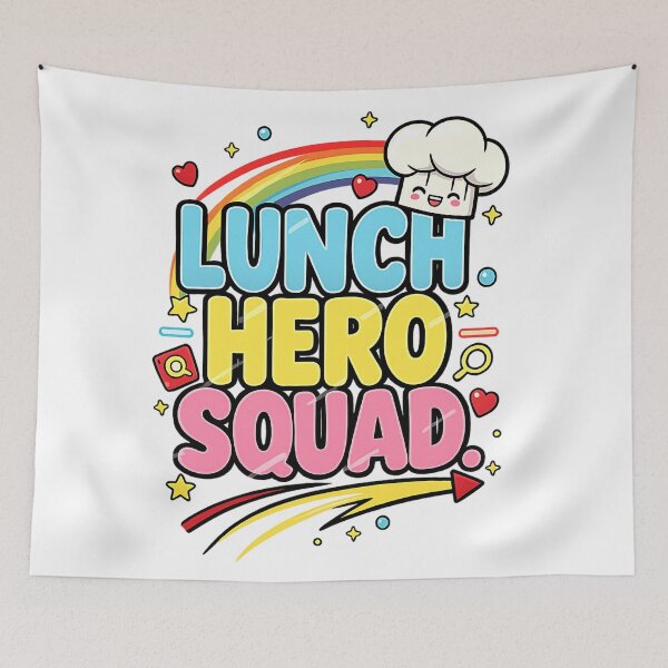 Item preview, cafeteria lunch hero squad proud worker crew design designed and sold by ArtDesignTp.