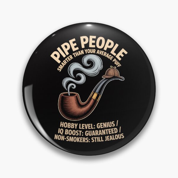 Item preview, Pipe Smoking Humor Design – Witty Tobacco Pipe Illustration for Pipe Lovers designed and sold by FatCatCD.