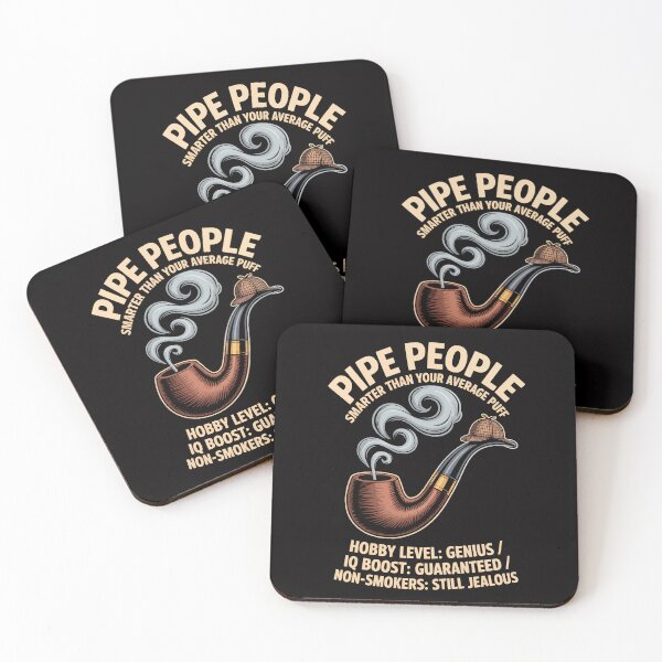 Item preview, Pipe Smoking Humor Design – Witty Tobacco Pipe Illustration for Pipe Lovers designed and sold by FatCatCD.