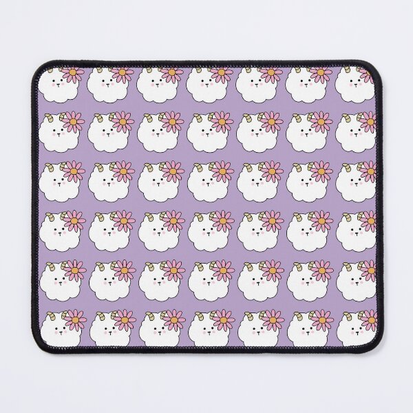 Item preview, Cute Baby Lamb with Pink Daisy Flower designed and sold by ubborn.