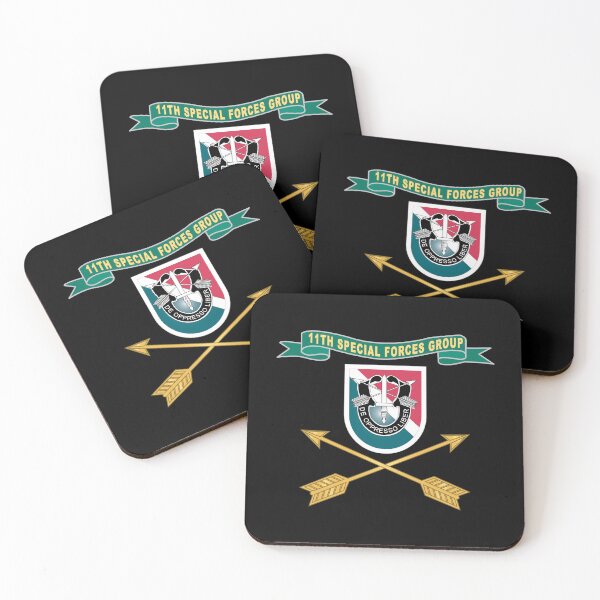 Item preview, Army - 11th Special Forces Group - Flash w Ribbon - Br X 300 designed and sold by Military Insignia Products.