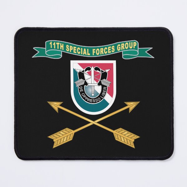 Item preview, Army - 11th Special Forces Group - Flash w Ribbon - Br X 300 designed and sold by Military Insignia Products.