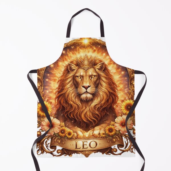 Item preview, Leo Zodiac Lion – Golden Astrology Sign Aesthetic Design designed and sold by Sanika arts .