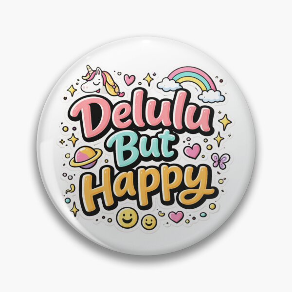 Item preview, Delulu But Happy Meme Sticker designed and sold by PriyankaSonara.