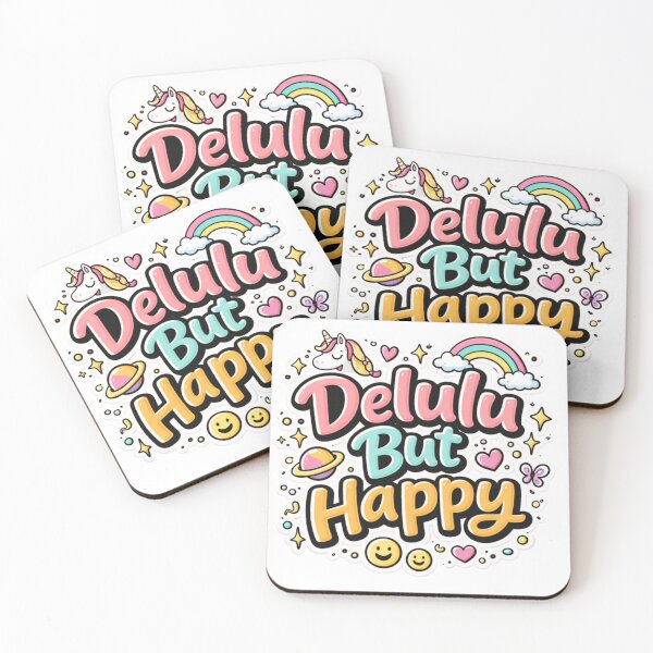 Item preview, Delulu But Happy Meme Sticker designed and sold by PriyankaSonara.