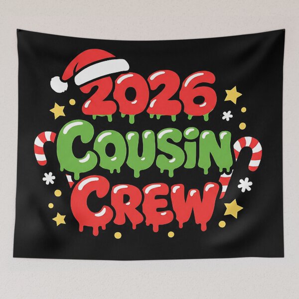 Item preview, christmas lights cousin crew festive family art designed and sold by ArtDesignTp.