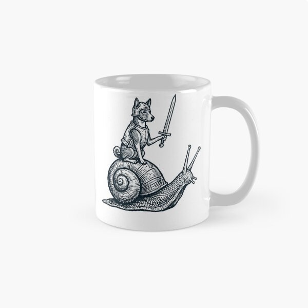 Item preview, Vinatge Basenji Riding Snail Medieval Knight Dog Lover designed and sold by DoodleTortle.