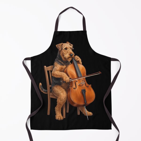 Item preview, Airedale Terrier Playing Cello Player Cellist Dog Lover designed and sold by TerryConnells.