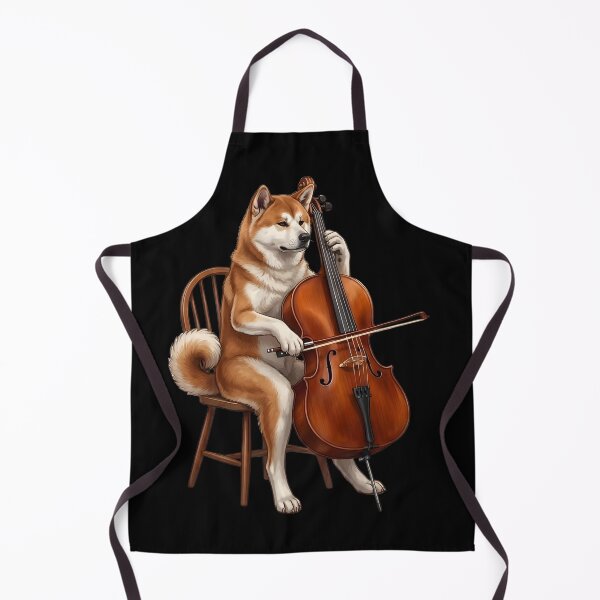 Item preview, Akita Playing Cello Player Cellist Dog Lover designed and sold by TerryConnells.
