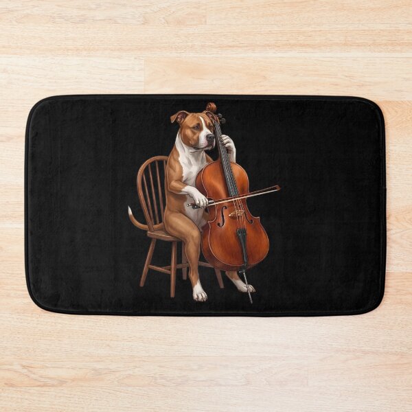 Item preview, American Staffordshire Terrier Playing Cello Player Cellist Dog Lover designed and sold by TerryConnells.