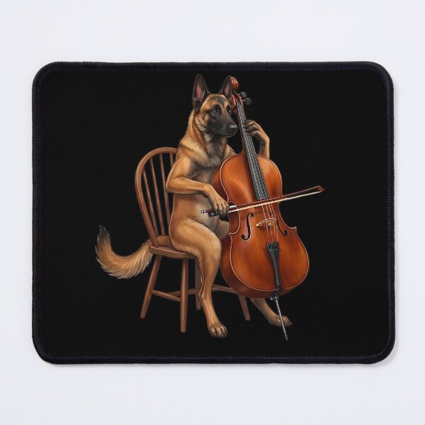 Item preview, Belgian Malinois Playing Cello Player Cellist Dog Lover designed and sold by TerryConnells.