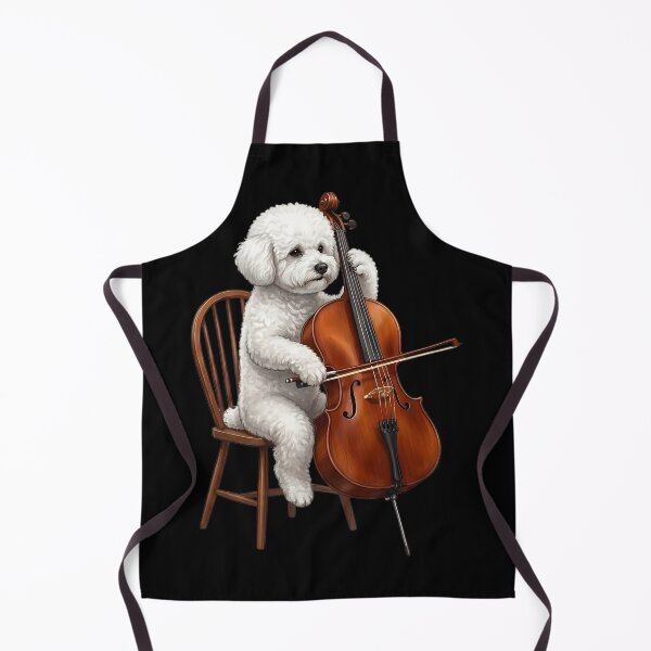 Item preview, Bichon Frise Playing Cello Player Cellist Dog Lover designed and sold by TerryConnells.