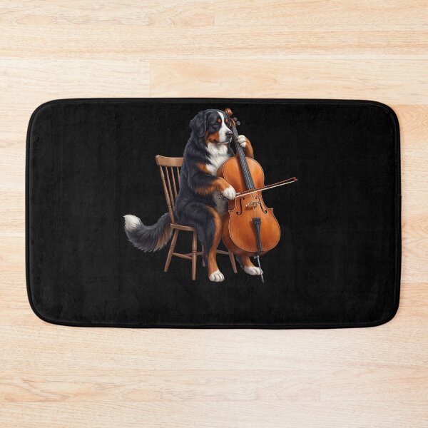 Item preview, Bernese Mountain Dog Playing Cello Player Cellist Dog Lover designed and sold by TerryConnells.