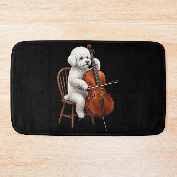 Item preview, Bichon Frise Playing Cello Player Cellist Dog Lover designed and sold by TerryConnells.