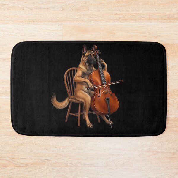 Item preview, Belgian Malinois Playing Cello Player Cellist Dog Lover designed and sold by TerryConnells.