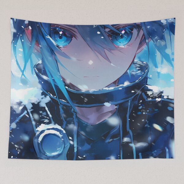 Item preview, Kirito Sword Art Online Snowfall Blue Gaze designed and sold by PMartistStudio.