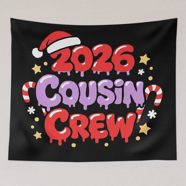 Item preview, festive cousin crew xmas lights family unity art designed and sold by ArtDesignTp.