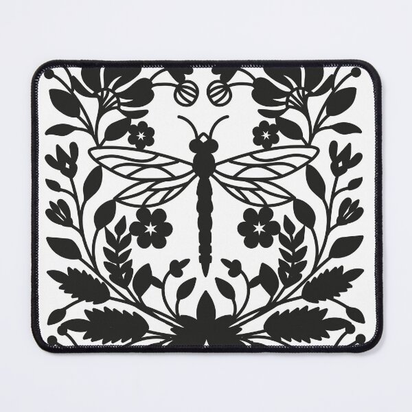Item preview, Folk Art Dragonfly in Black designed and sold by Stacey Young.